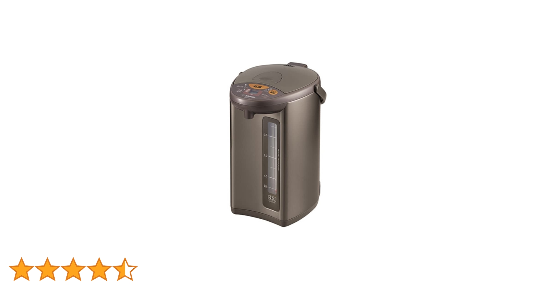 Amazon | 象印マホービン 電動ポット 4.0L メタリックブラウン CD-WU40